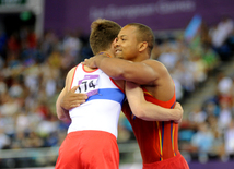 I Avropa Oyunlarında ispaniyalı idmançı Rayderley Migel Sapata Santana idman gimnastikası üzrə sərbəst hərəkətlərdə qızıl medal qazanıb. Azərbaycan, 20 iyun 2015